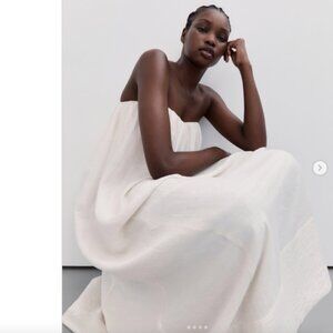 NWT Dissh 'Shaniya' Cream LINEN Dress - US 4